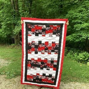 NWT. Hand Crafted Quilt Featuring Tlingit Tribal Prints